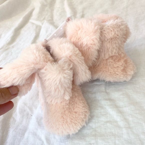 NWT - Rising Star Pink Bunny Booties Slippers - Picture 4 of 12